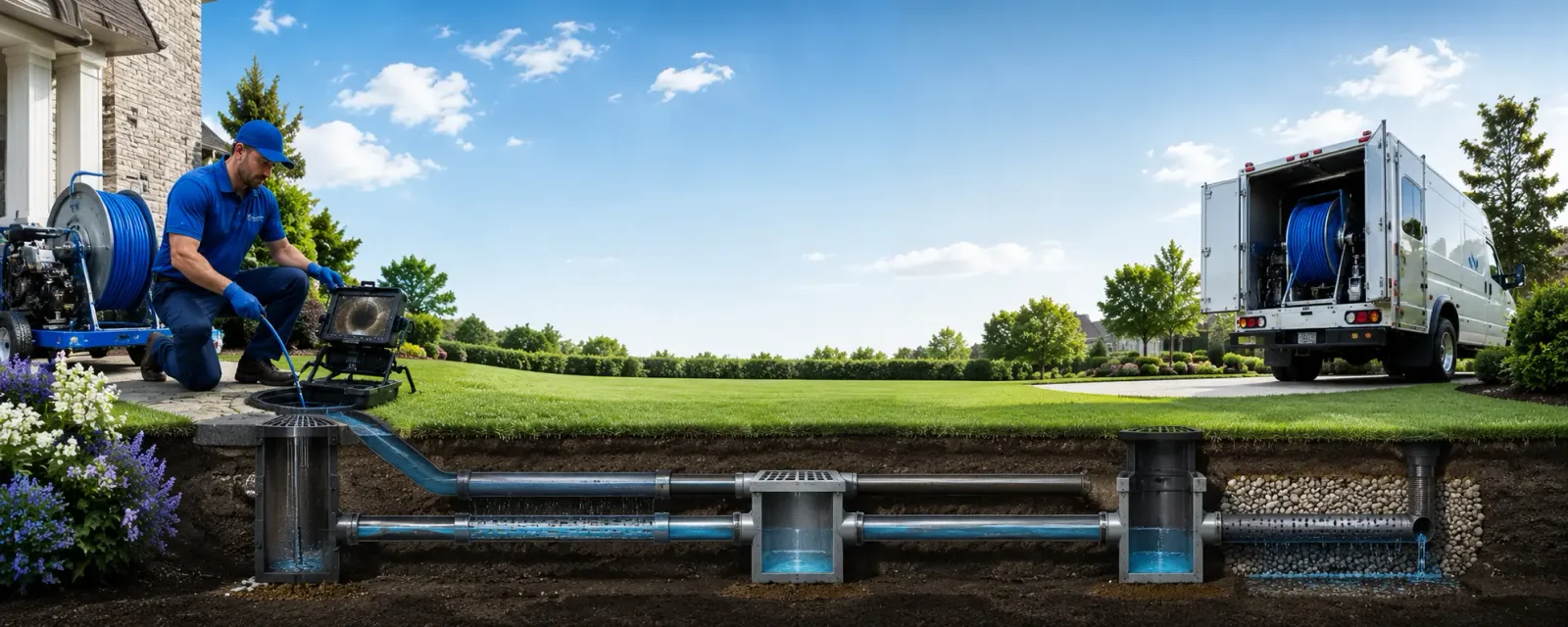 Outdoor drain cleaning information for Viola, KS